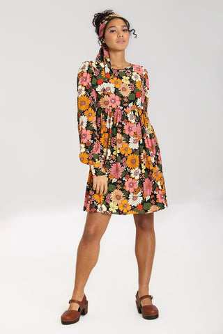 Monique Retro Floral Mini Dress