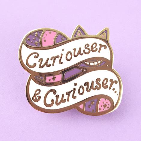 Curiouser and Curiouser Enamel Pin