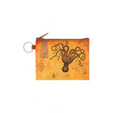 Octopus printed vegan coin purse