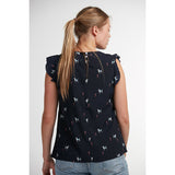 Dog & Heart Print Top