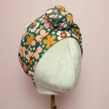 Tropical Floral Wrap and Tuck Style Head Band