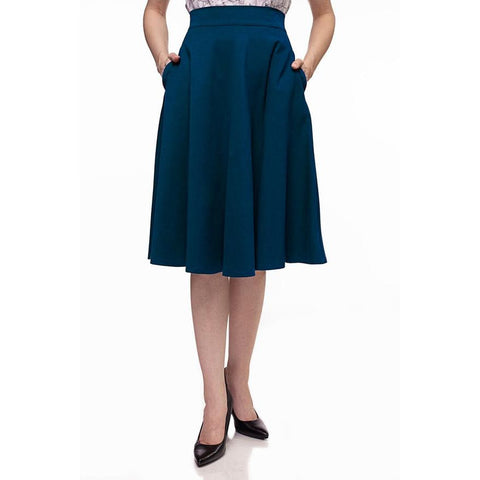 Charlotte Circle Skirt - Blue