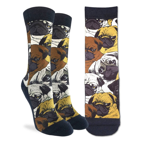 Social Pugs Active Fit Socks - Women's Sizing