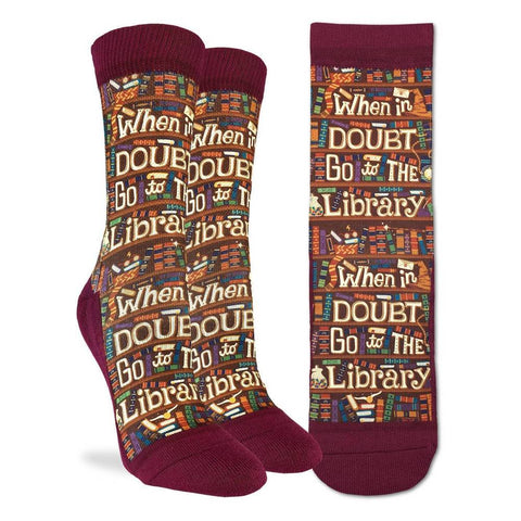 When in Doubt, Go to the Library Women's Active Fit Socks