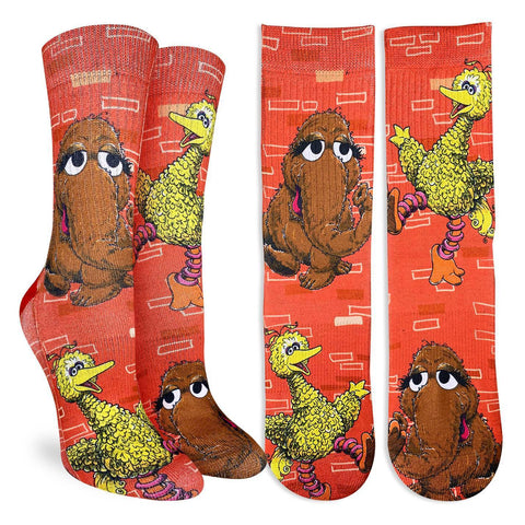 Big Bird & Snuffleupagus Active Fit Socks - Men's Sizing