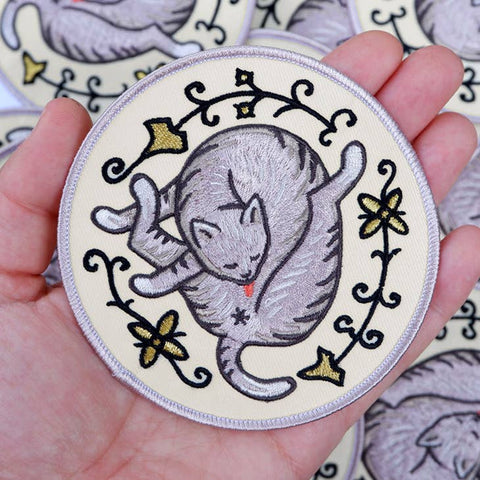 Cat Butt Embroidered Patch