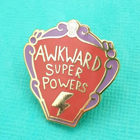 Awkward Super Powers Enamel Pin
