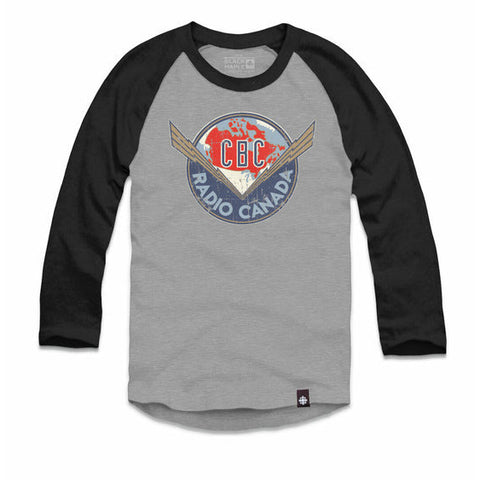 Vintage CBC Thunderbolt Logo Raglan Baseball Shirt