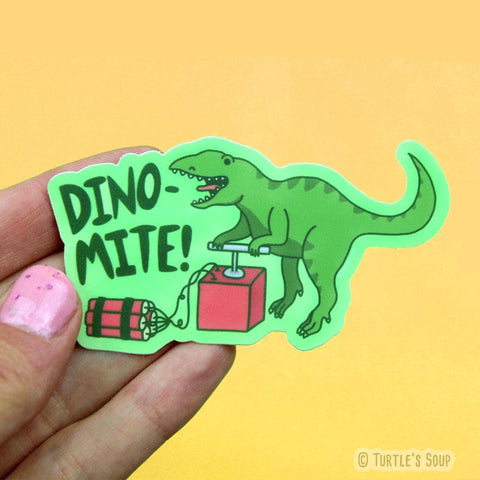 Dino-mite Vinyl Sticker