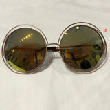 Oversize Double Wired Round Sunglasses