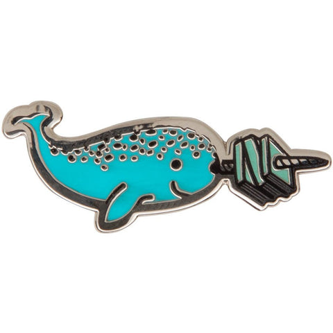 Read Like a Narwhal Enamel Pin