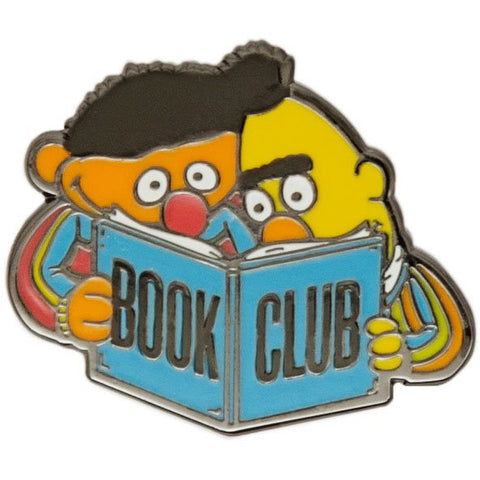 Ernie & Bert Book Club Enamel Pin