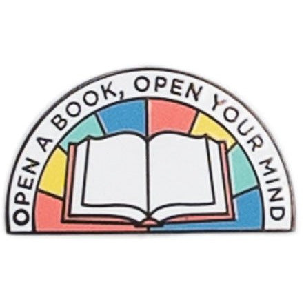 Open a Book, Open Your Mind Enamel Pin