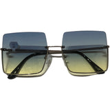 Oversized Square Ombre Sunglasses - Assorted Colours