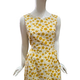 Mustard Yellow Floral Fit & Flare Dress
