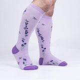 Stretch-It Lavender & Bees Knee High Socks