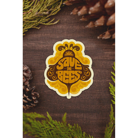 Save The Bees vinyl sticker