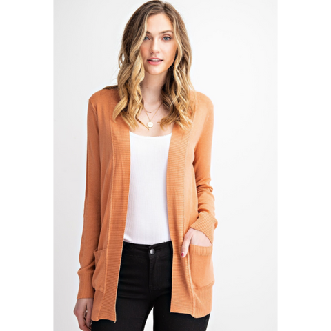 Open Front Mid Length Cardigans Assorted Colours Heartbreak