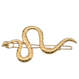 Serpent Hair Clip - Gold or Silver Finish