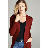Open Front Mid-Length Cardigans - Assorted Colours