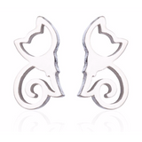 Simple Cat Outline Studs