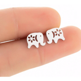 Lucky Elephant Stainless Steel Studs