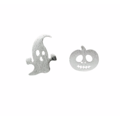 Ghost & Jack O' Lantern Mismatched Studs