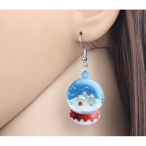 Snow Globe Earrings