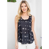 Moon Phase over-All Print Tank Top
