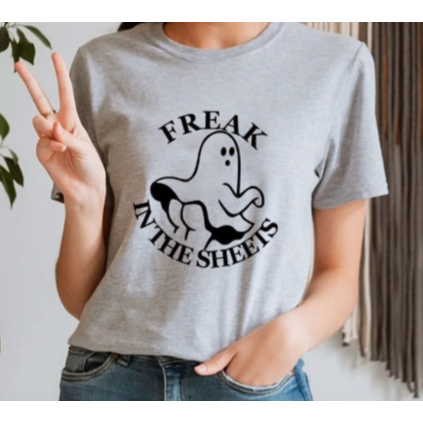"Freak in the Sheets" Ghost Unisex Tee