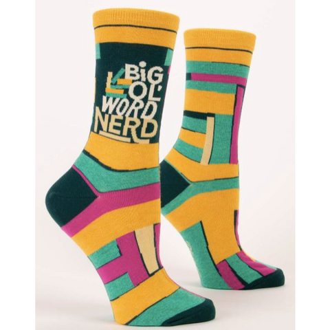 Word Nerd Women's Crew Length Socks