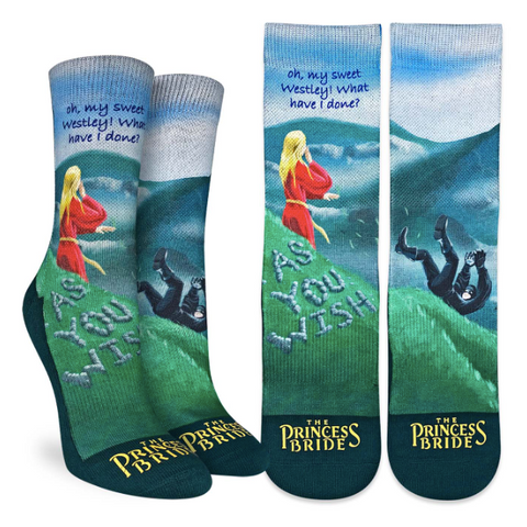 The Princess Bride "As You Wish" Active Wear Socks- Women's Sizes