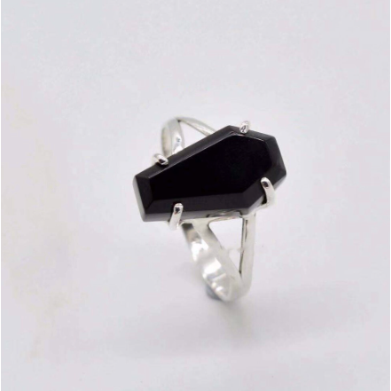 Stone Coffin Ring