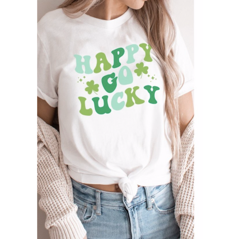 Happy Go Lucky Unisex Tee