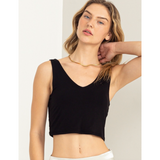 Basic Cropped Tank Top - Assorted Colours