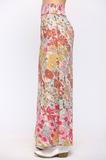 Pink Floral Palazzo Pants