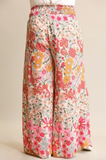 Pink Floral Palazzo Pants