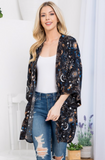 Cosmos Print Kimono