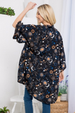 Cosmos Print Kimono