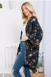 Cosmos Print Kimono