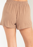 Casual Linen Blend Short Shorts - Assorted Colours