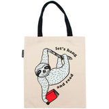 Book Sloth - Let's Hang and Read Tote