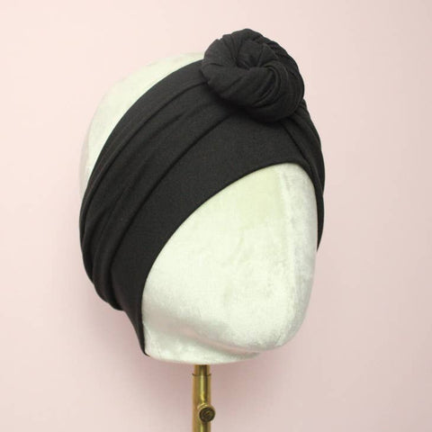 Black Wrap and Tuck Style Head Band