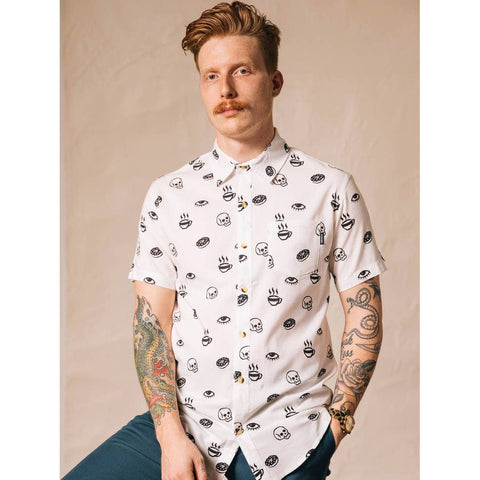 Morning Glory Button-Up Shirt - Unisex Fit
