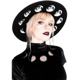 Moon Phase Wide Brim Hat
