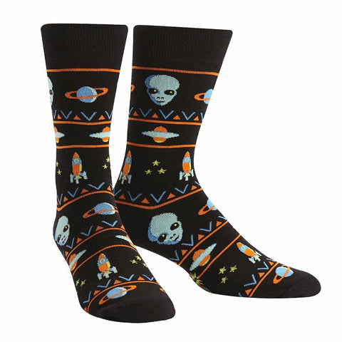 Alien Sweater Crew Socks -Men's Sizing