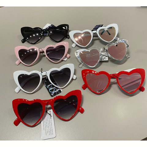 Cat Eye Heart Framed Sunglasses