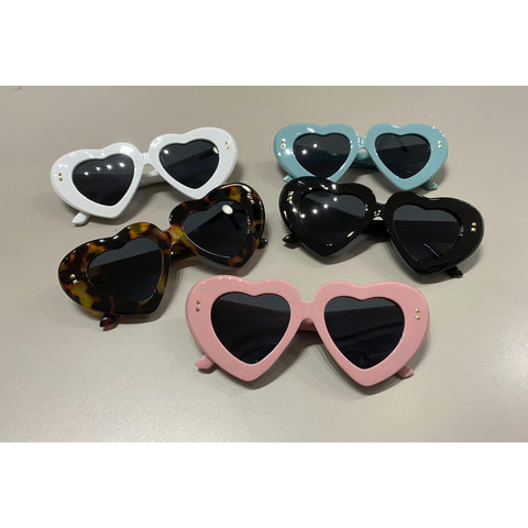 Bubble Heart Framed Sunglasses