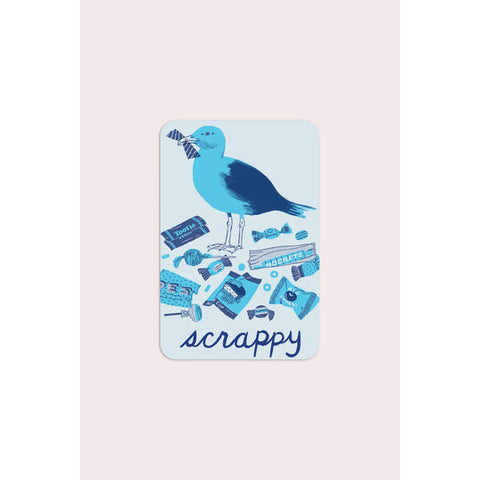 Scrappy Seagull Vinyl Sticker