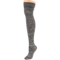 Brown Alpine Knit Over-The-Knee Socks